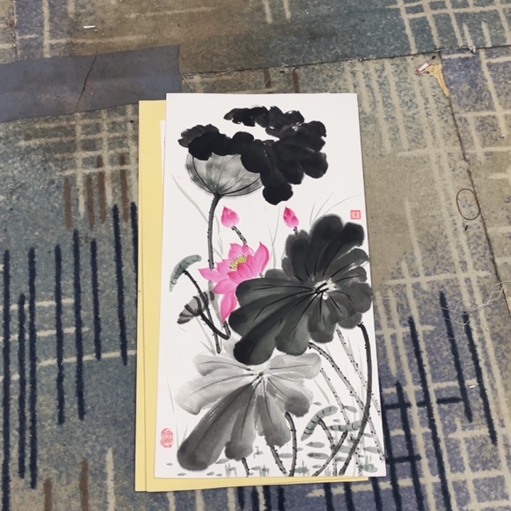 国画3366卡纸作品花鸟11111