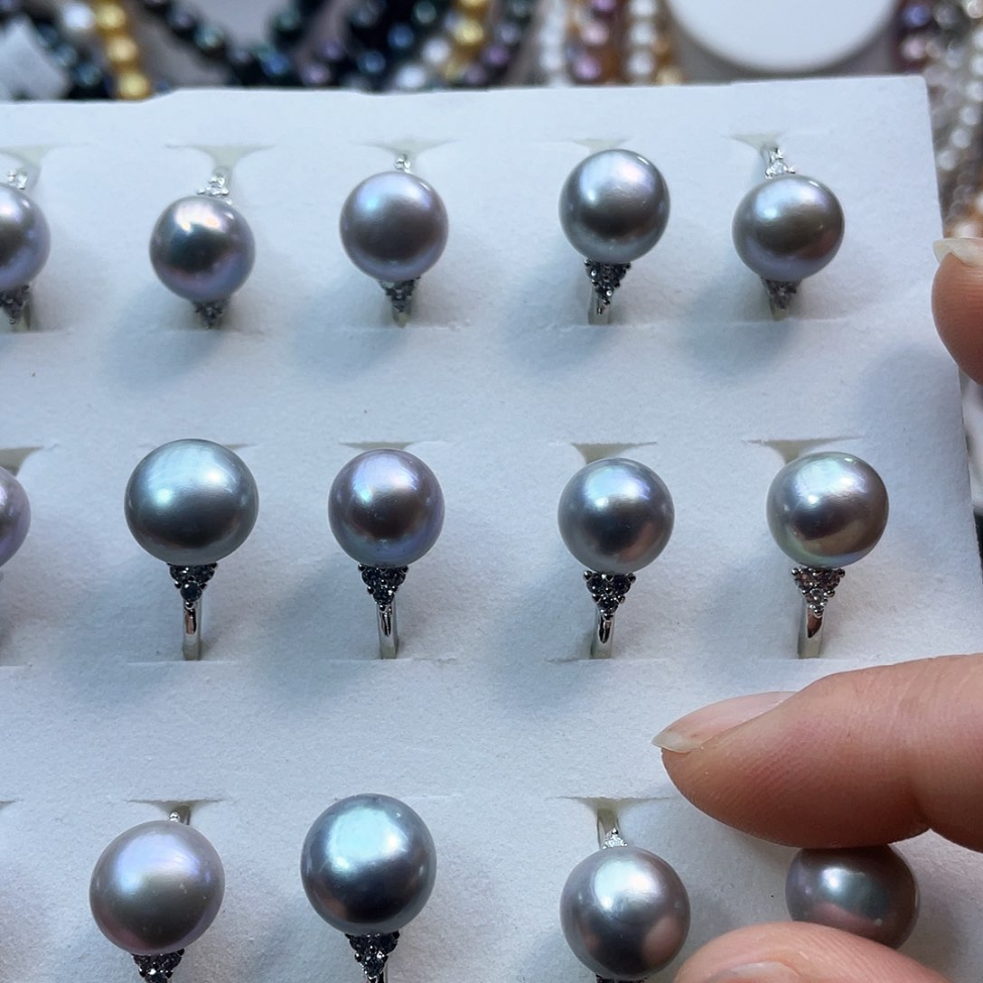 淡水珍珠戒指14K金镶嵌