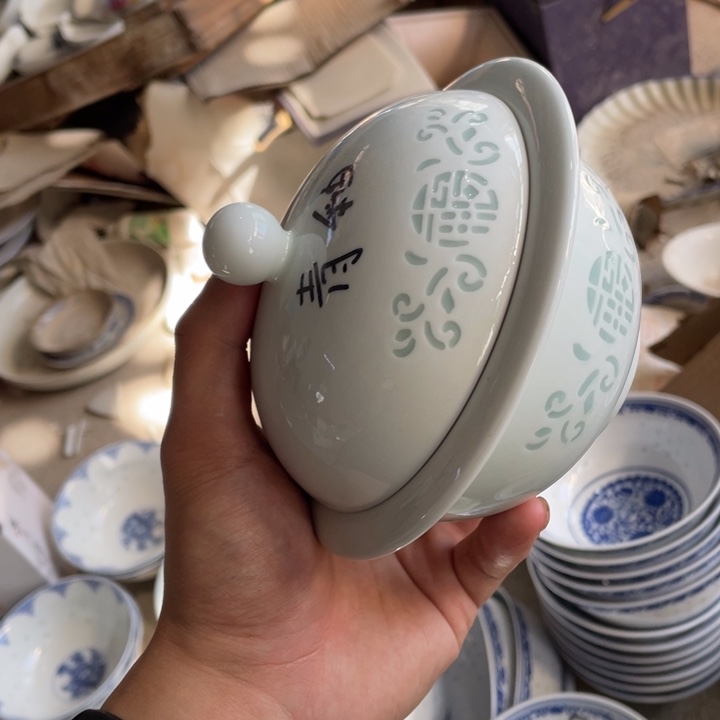 碗瓷景德镇高温细白瓷餐具