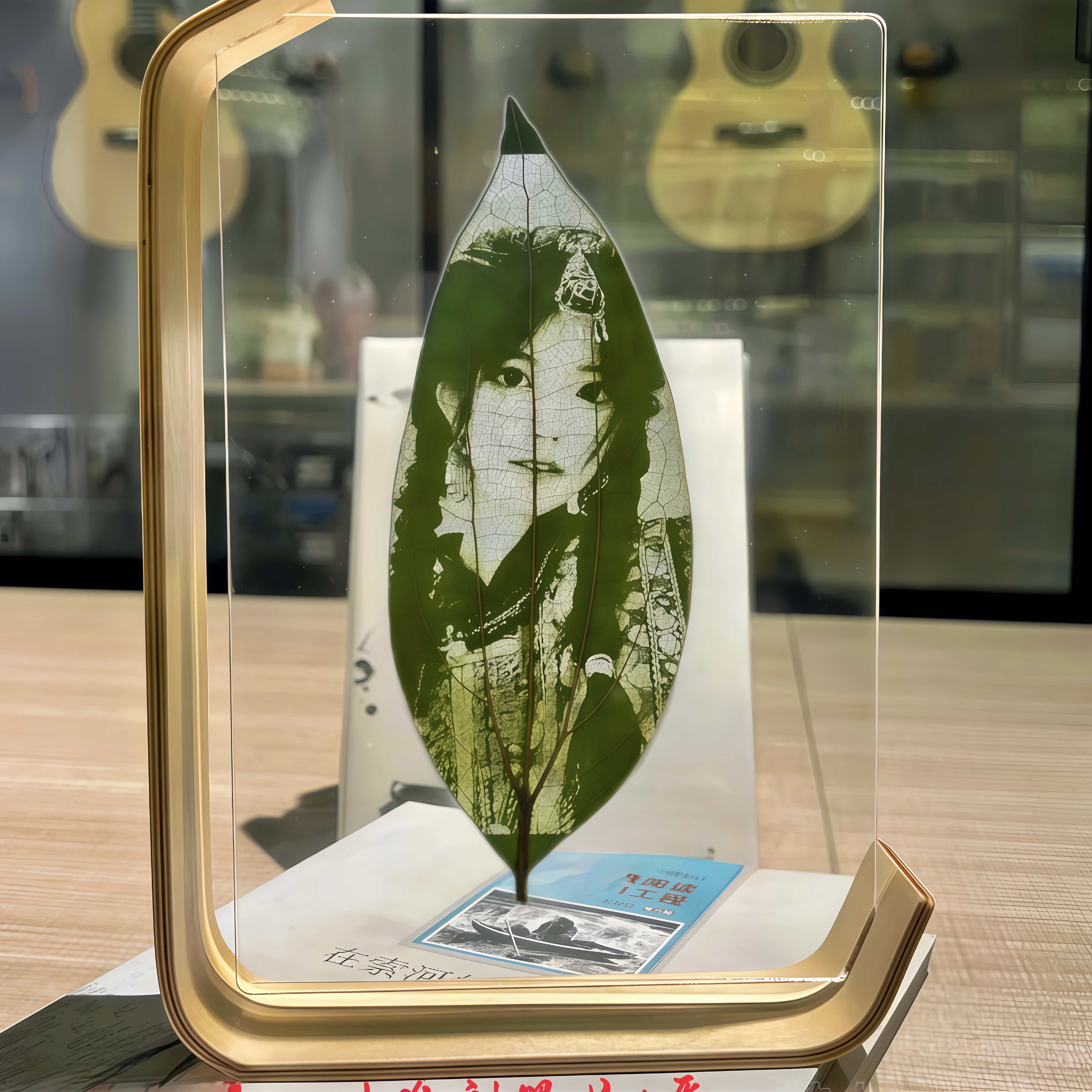 平安叶雕照片定制树叶画生日礼物情人节礼物送老婆送朋友闺蜜惊喜