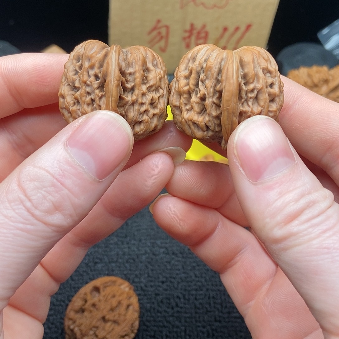 核桃文玩核桃把件拱桥楼手捻34