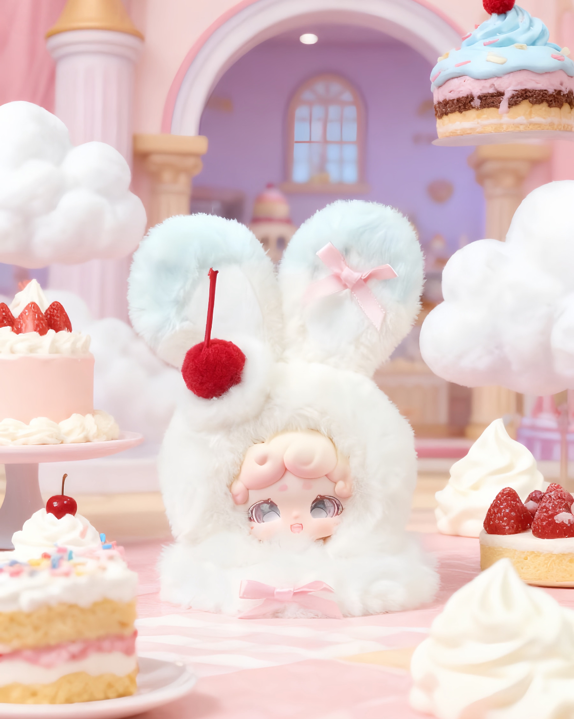 【全新正版】LuckyDeerNai晚安小兔绒绒冰毛绒潮玩盲盒 