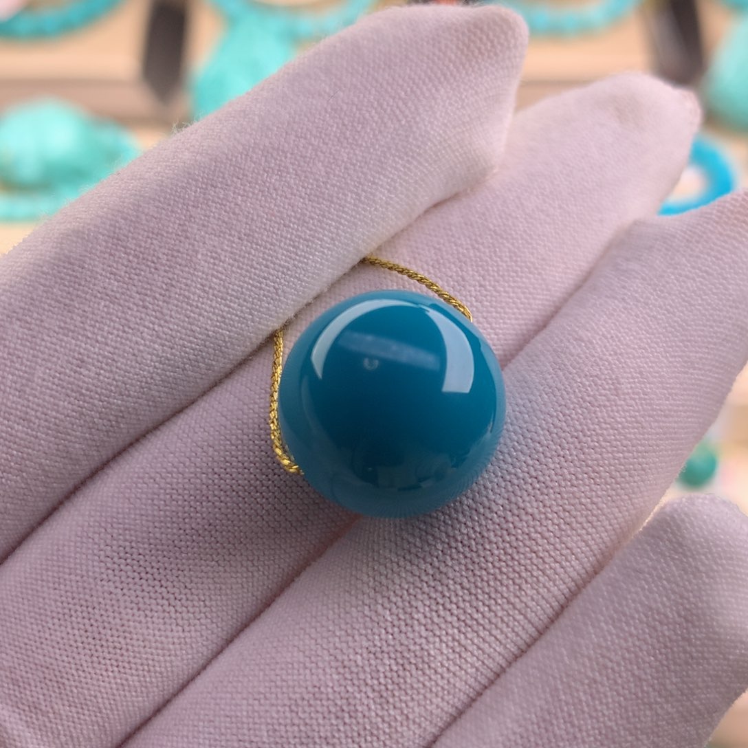 绿松石珠宝奇石未镶嵌15.9