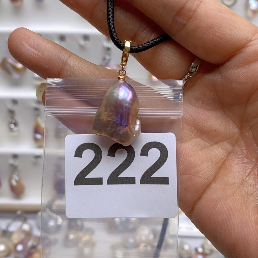 淡水珍珠颈饰银S925镶嵌222