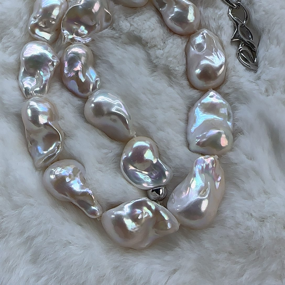 未镶嵌项链定制465淡水珍珠大***?