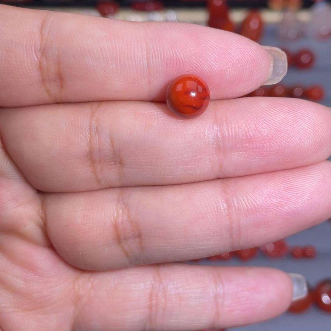 南红玛瑙圆珠8未镶嵌