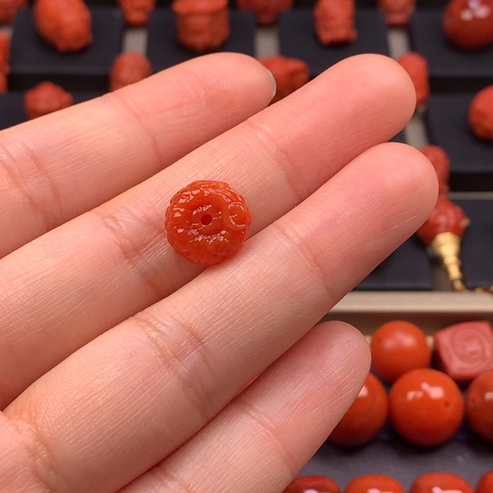 南红玛瑙未镶嵌龙扣11MM+