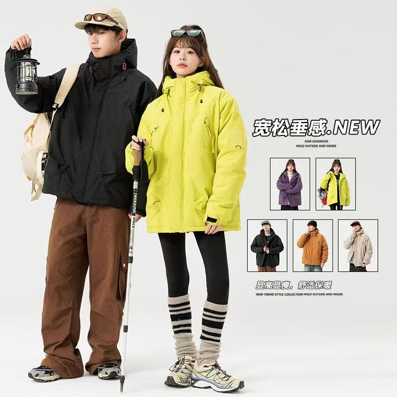 棉服男女同款秋冬季新款保暖舒适百搭防风防寒短外套890