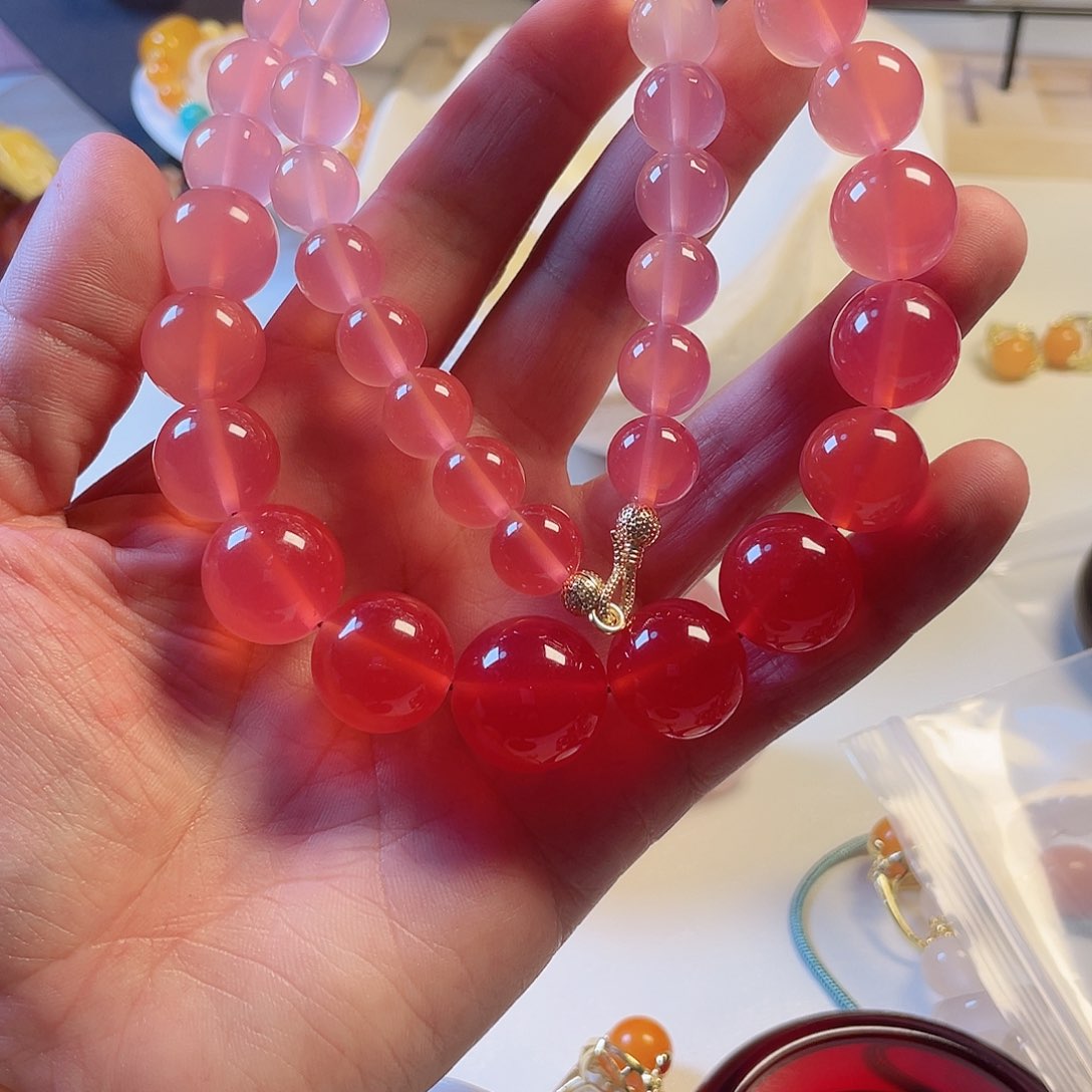 蜜蜡颈饰未镶嵌蜜蜡原创塔链