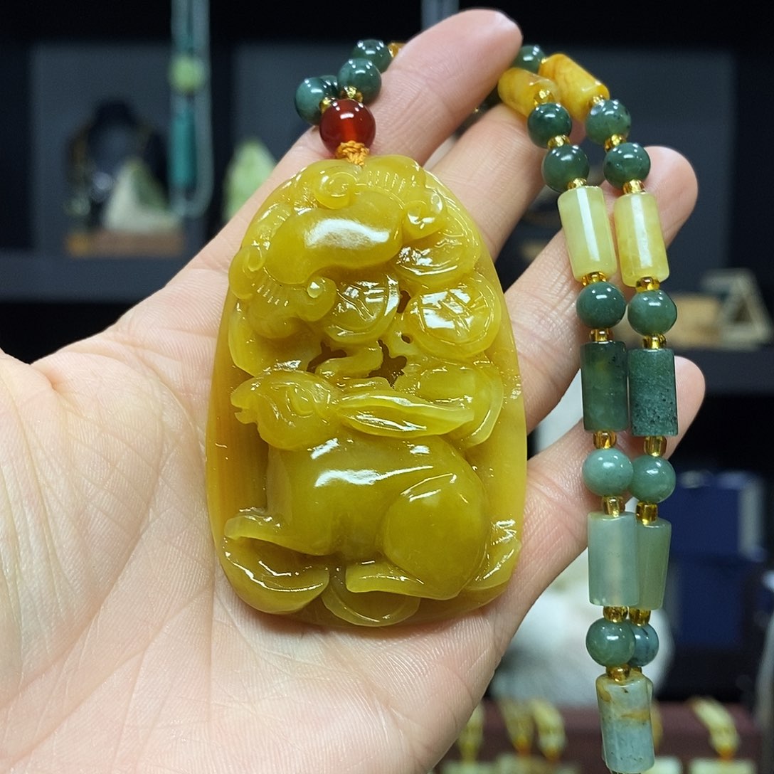 岫玉手链挂链手把件未镶嵌