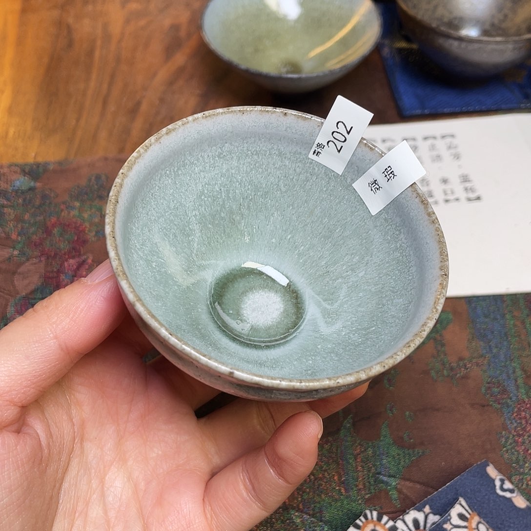 茶盏202 福临号建盏柴烧薄胎微瑕