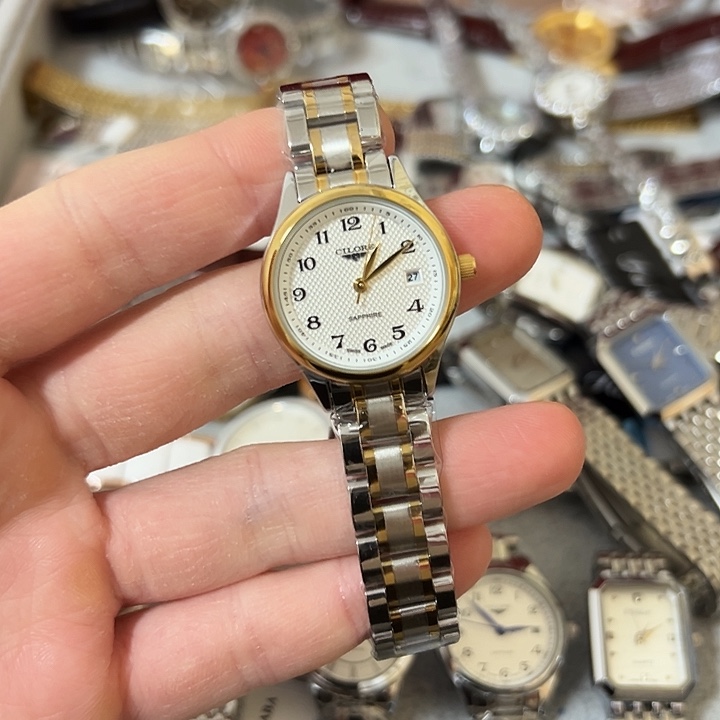 小***'钢牛皮（革）钢石英机芯