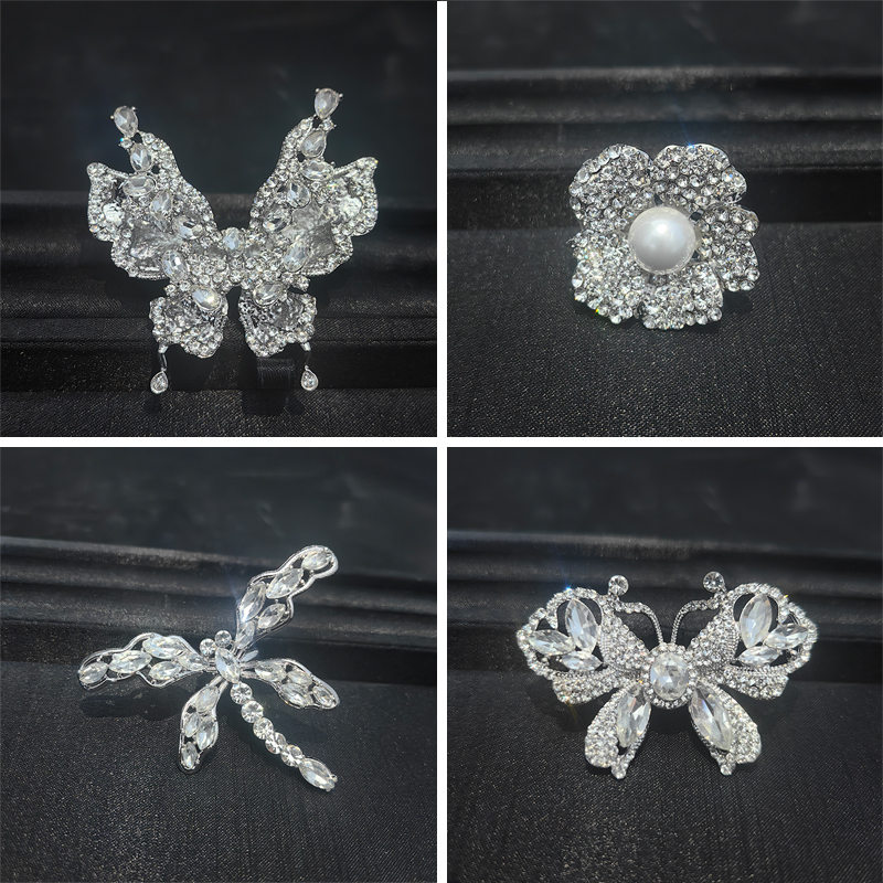 合金仿水晶婚庆饰品 时尚百搭新娘饰品精品闪钻戒指