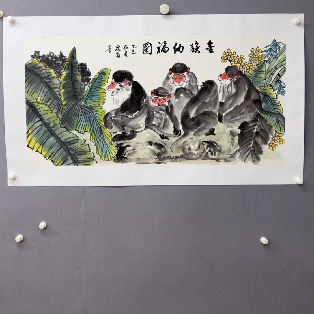 国画艺术家真人手绘