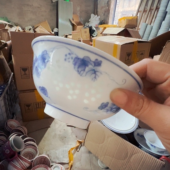 摆件陶景德镇高温玲珑陶瓷
