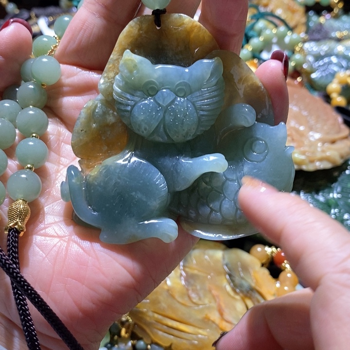 岫玉毛衣链未镶嵌