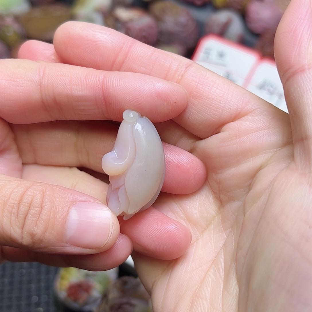 桑***晚玛瑙/玉髓未镶嵌定制手串