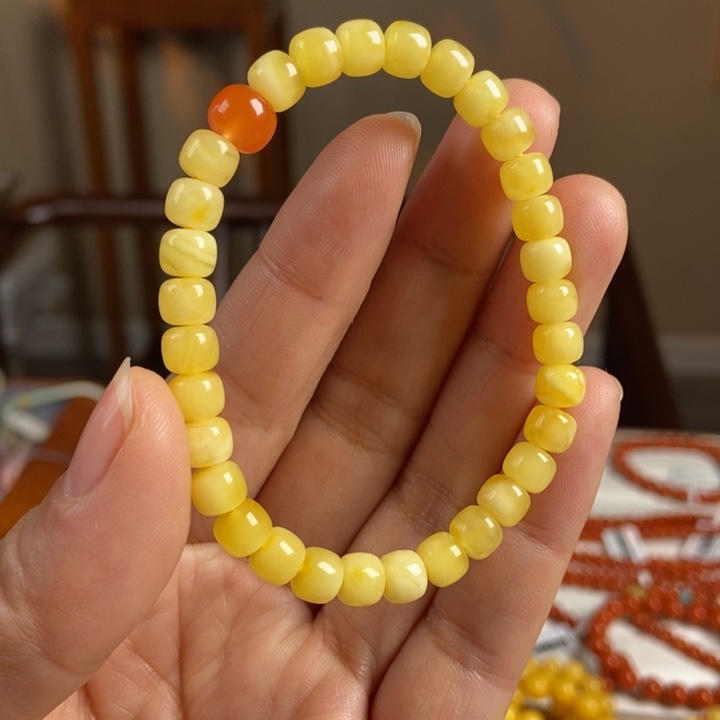 琥珀手链未镶嵌蜜蜡手串6