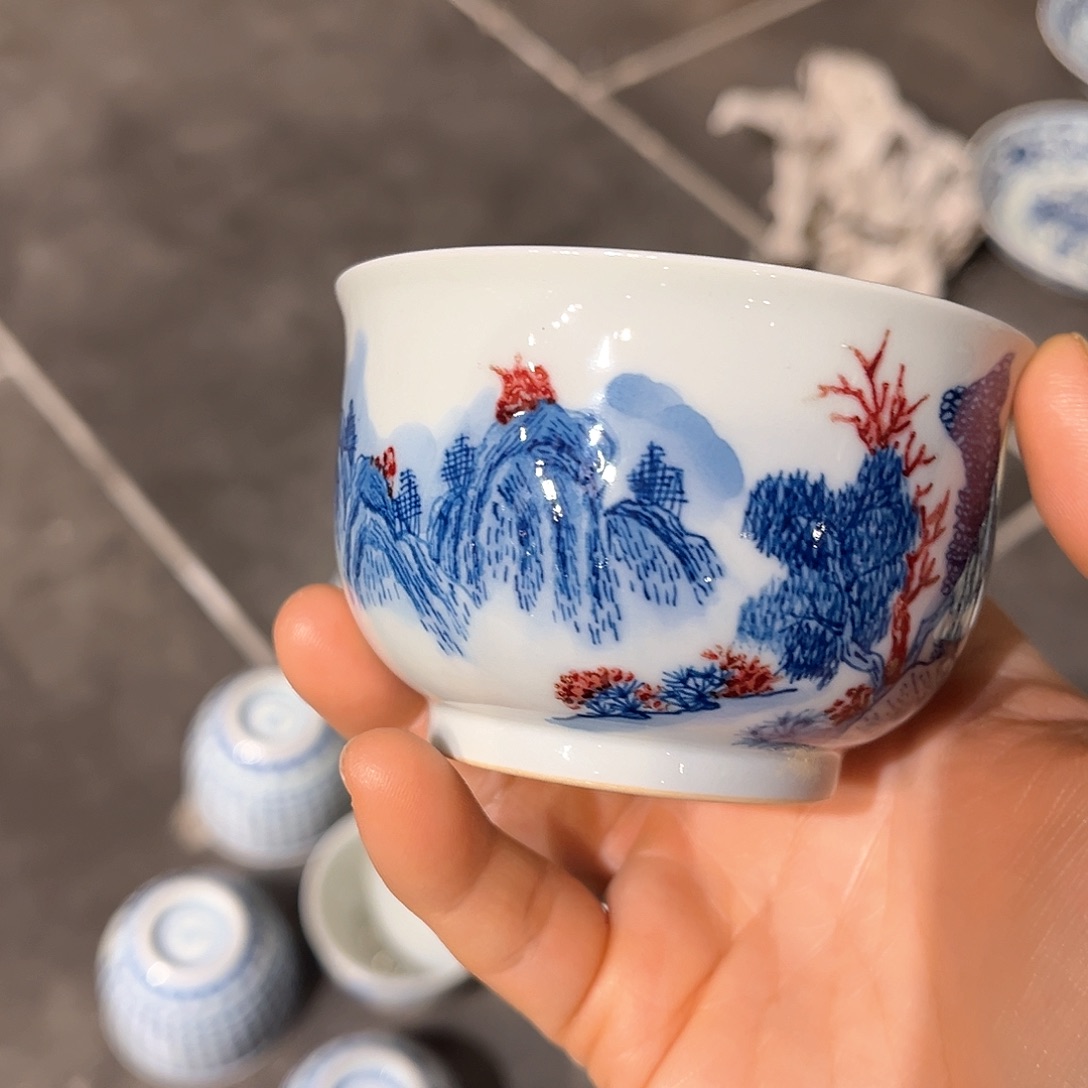 杯青花瓷器青花瓷器