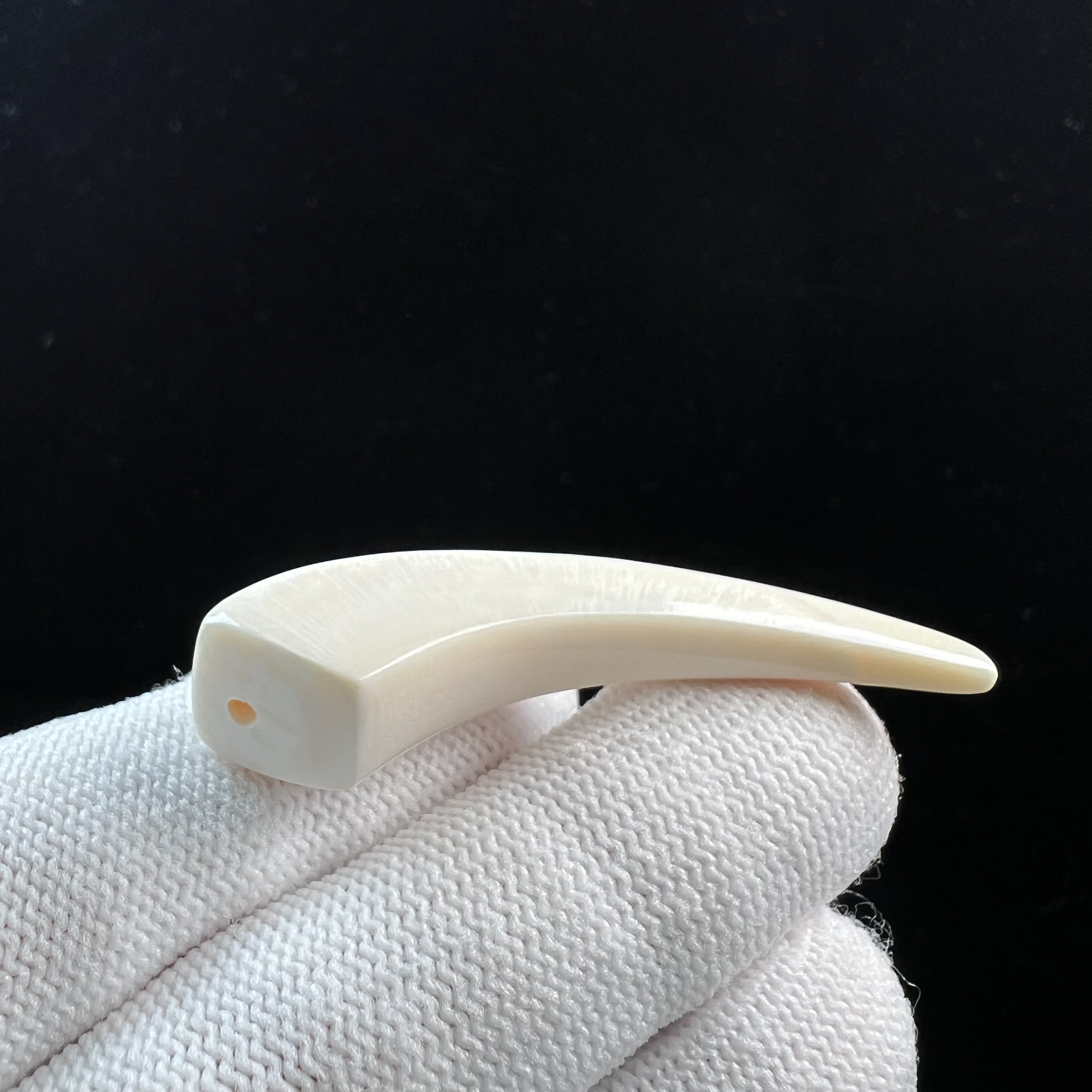 D4053天然猛犸牙 牙尖 48mm支持鉴定 假一罚四