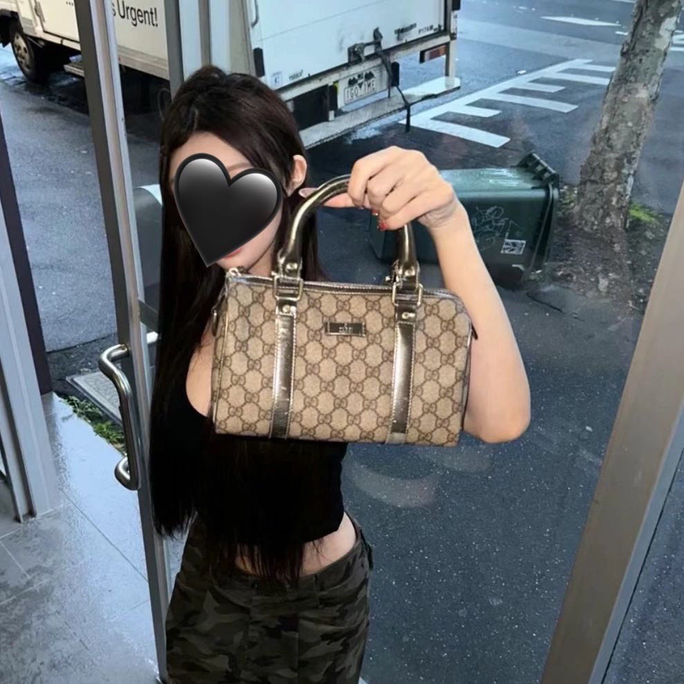 修复品618666/ GUCCI/古驰 老花波士顿包配皮换新