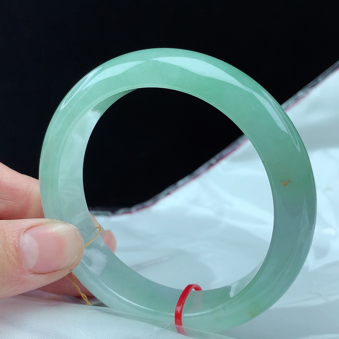 翡翠手镯未镶嵌57圈3023宽版