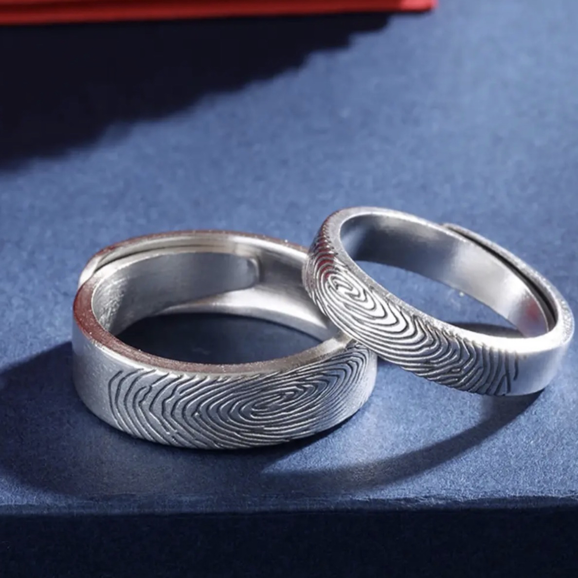 足银戒指 拜合提亚尔纯银情侣对戒