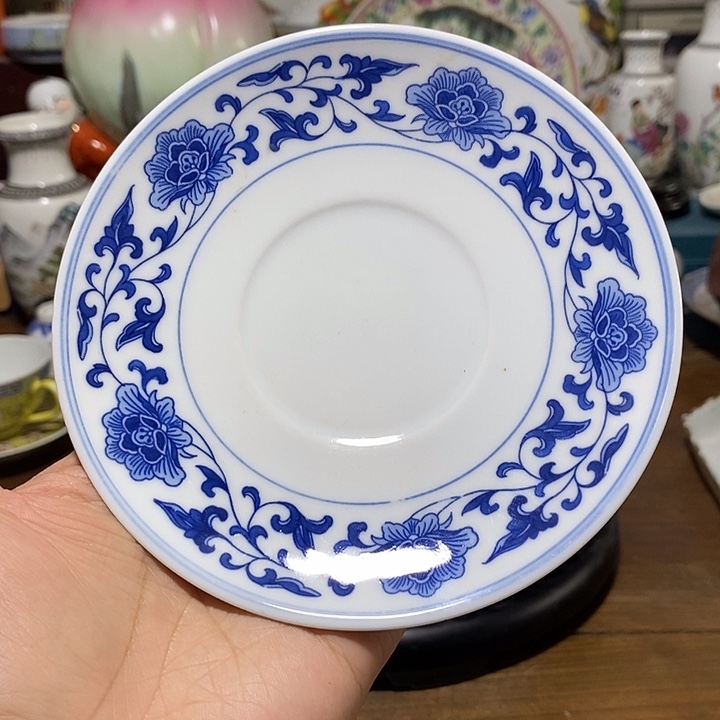 天***️摆件手工分水芙蓉碟子