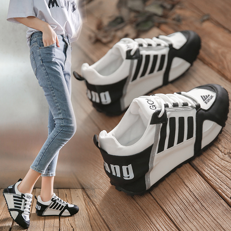 运动休闲鞋情侣款网面软底老爹鞋时尚潮流透气网面鞋