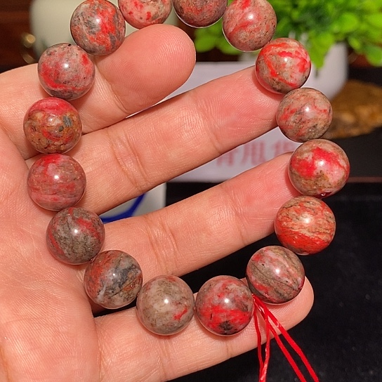 一***你天然辰砂原石手串