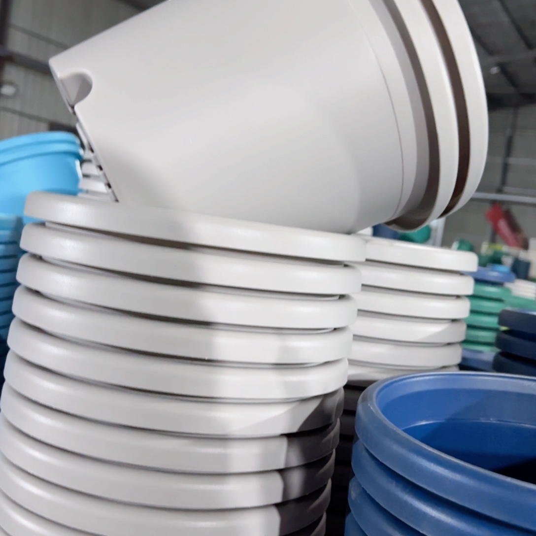 树脂四季盆4#无拖微瑕灰白8