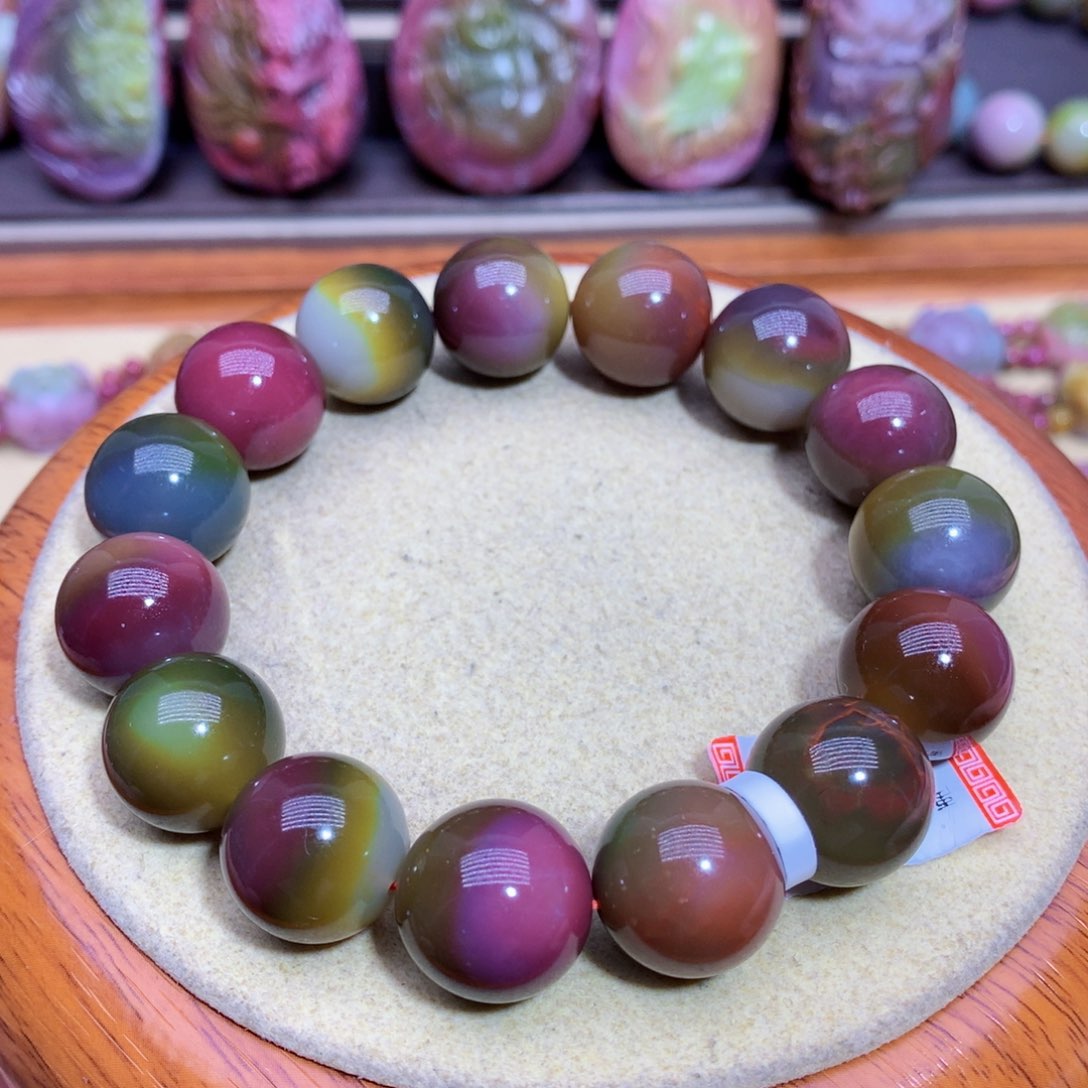 玛瑙手链未镶嵌盐源