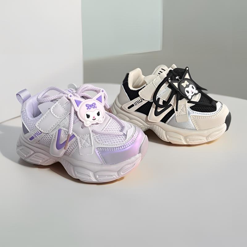 新款儿童秋季透气双网男童女童防滑超轻潮款休闲魔术贴运动鞋2512