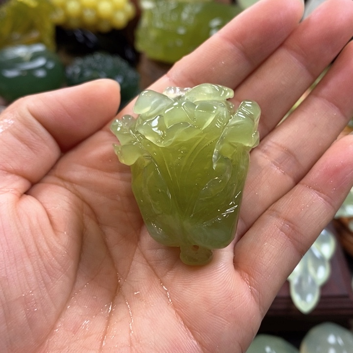 未镶嵌蛇纹石玉手把