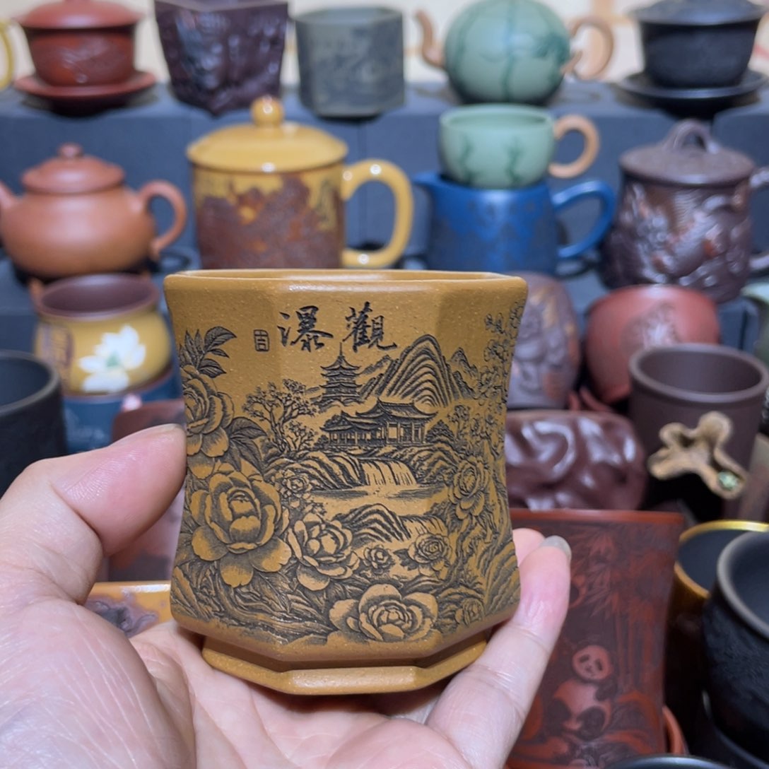 原矿紫砂手工主人杯