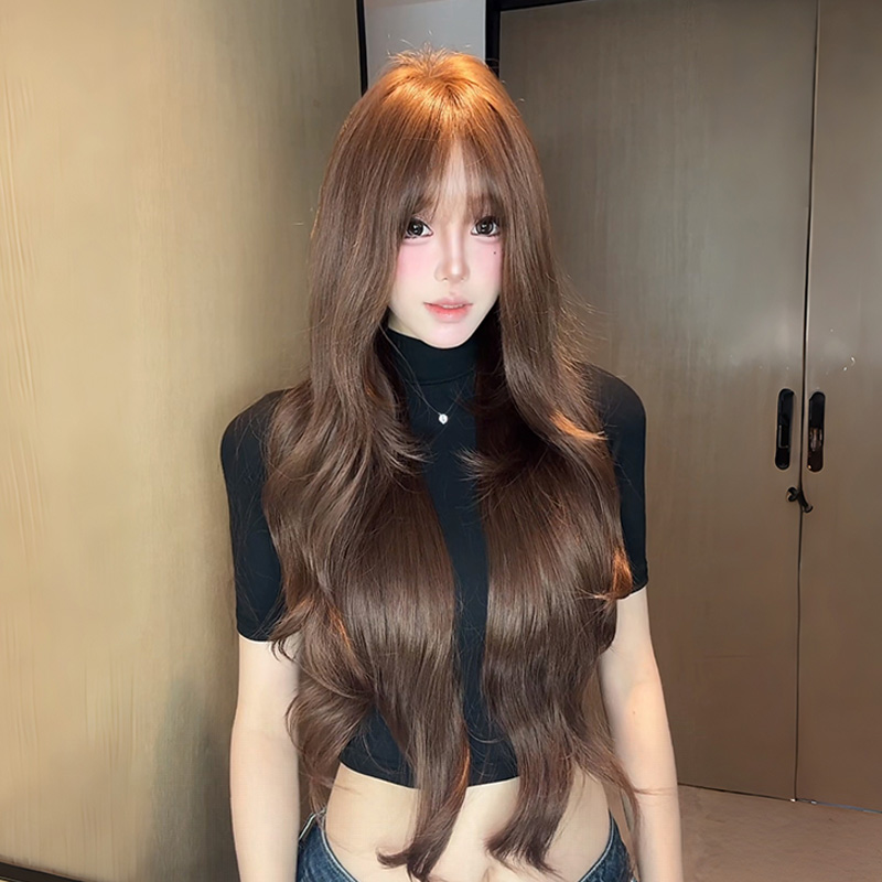 金元宝【可以不用戴发网的假发·佐佐木希】仿递针大头皮防风扣卷发