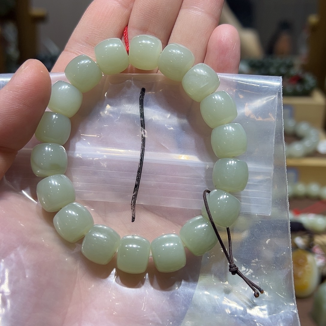 项圈未镶嵌和田玉青白玉直切卡12