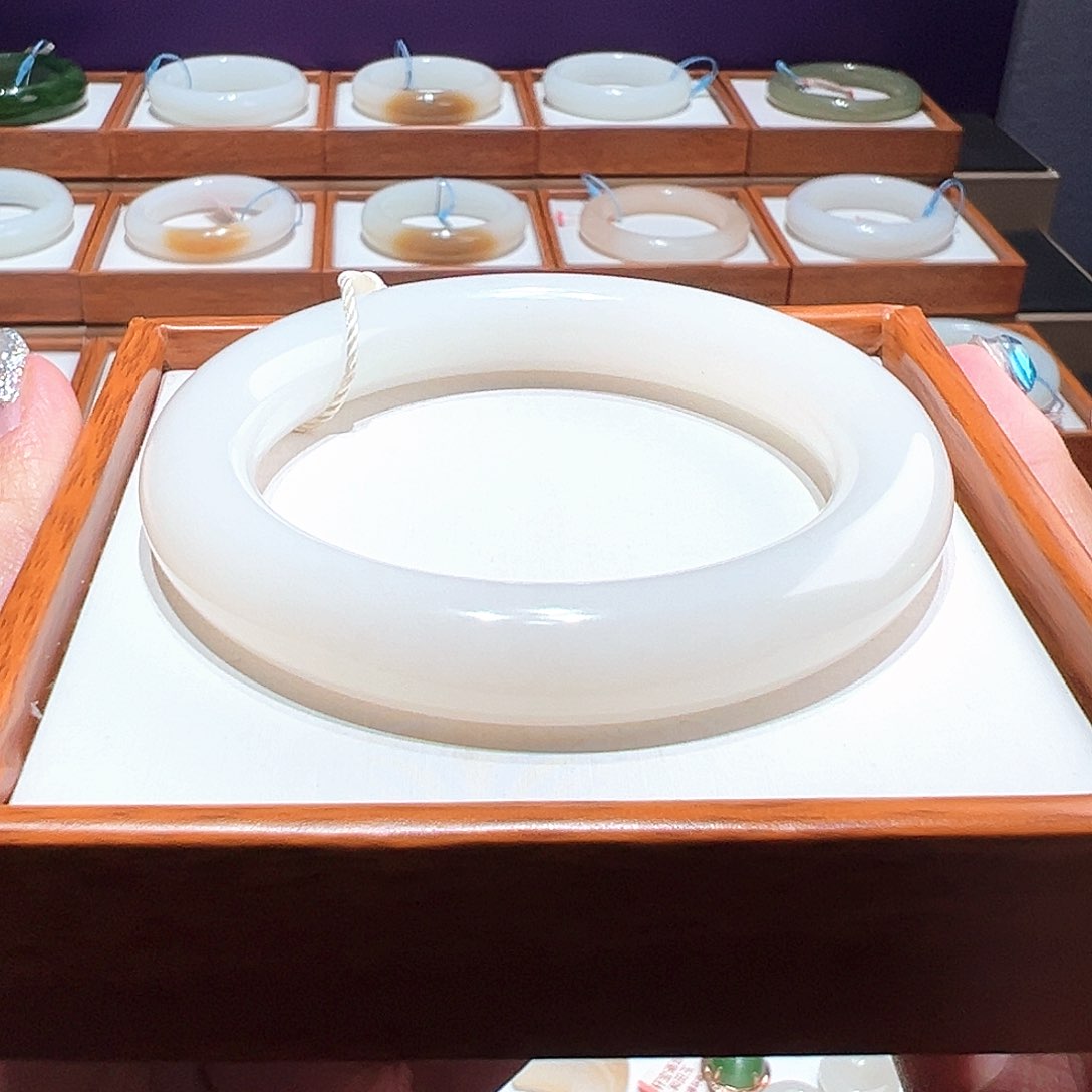 和田玉手镯 58 59未镶嵌