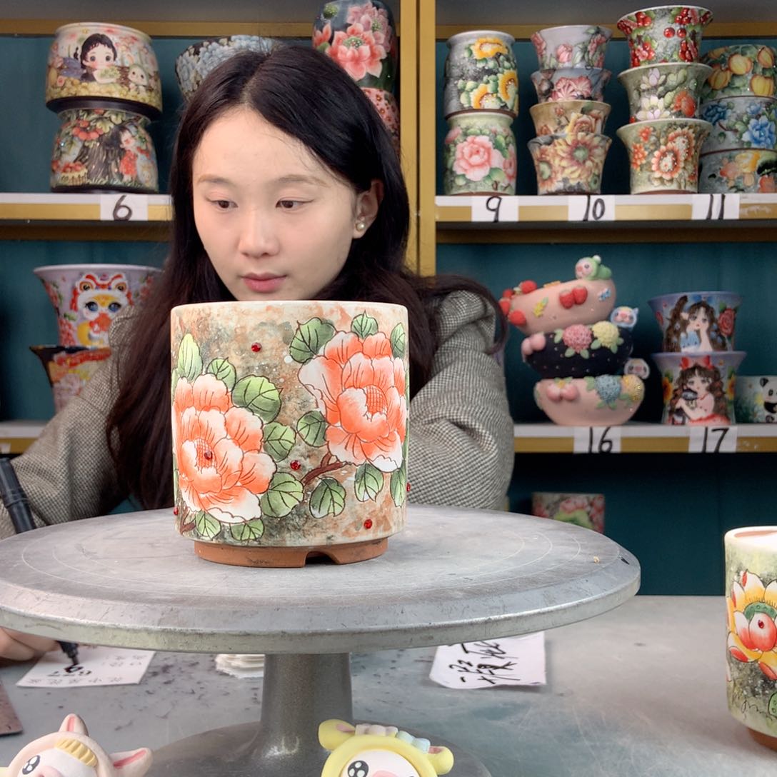 罐景德镇手工瑕疵677