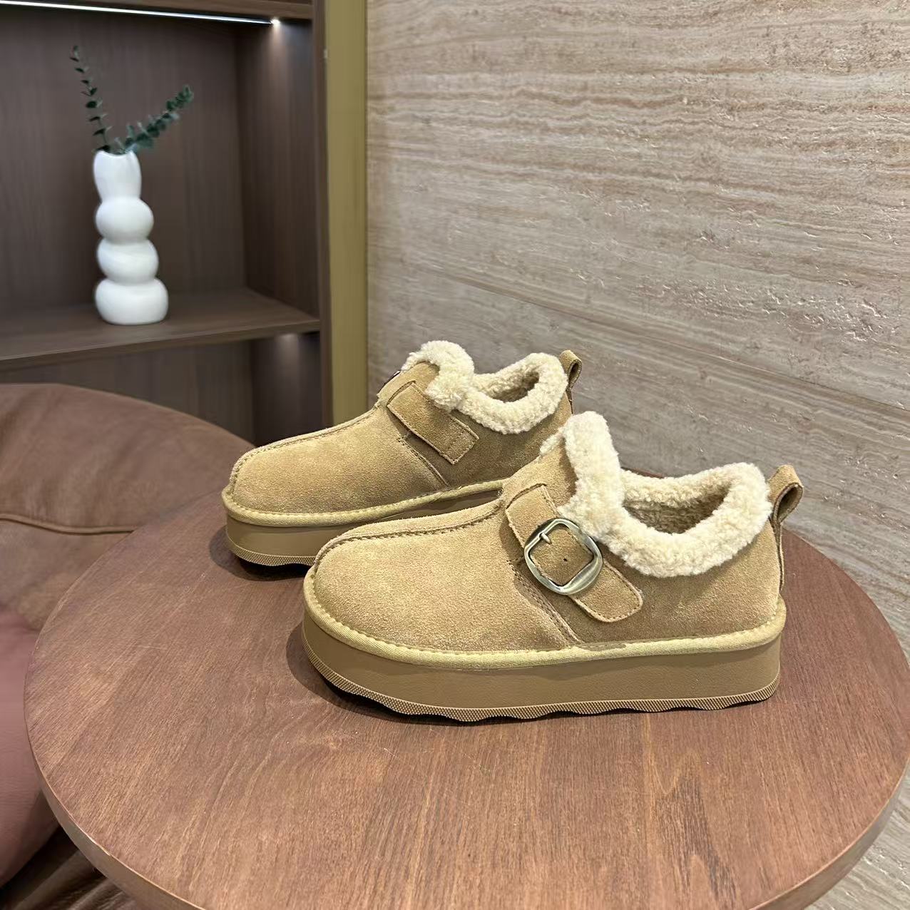 【与然良品】25236新款气质百搭潮流女士{大棉}博肯休闲鞋