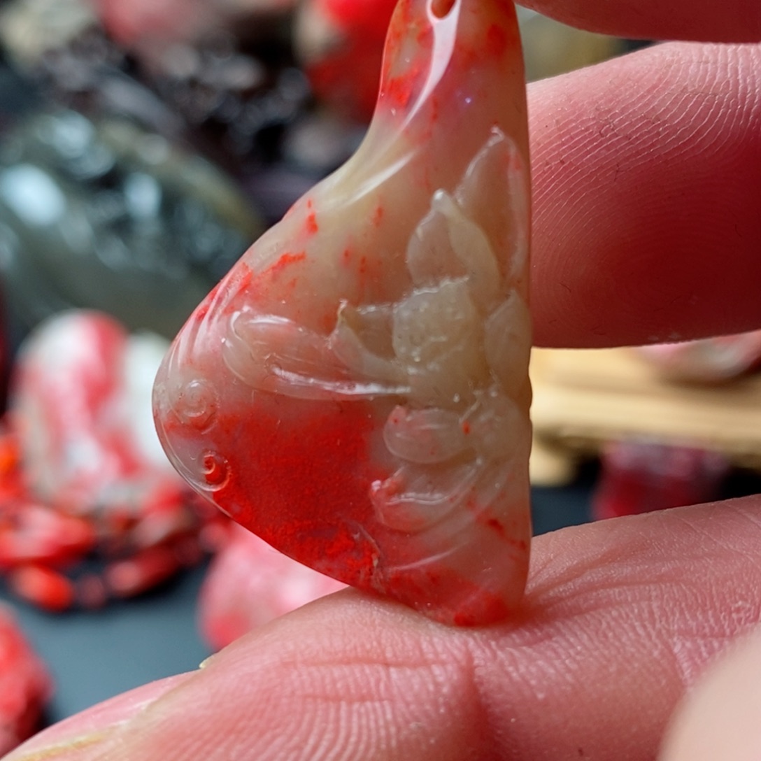 昌化鸡血石昌化鸡血石挂件