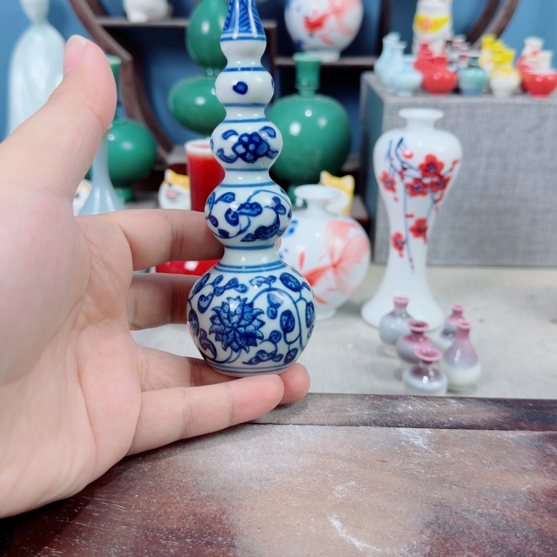 陶瓷手工小花器摆件