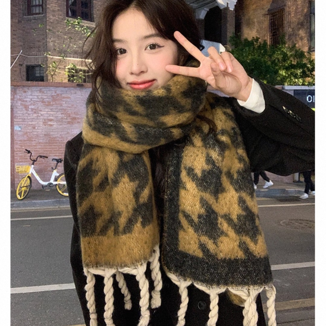 【反骨ZAI】美拉德风暖乎乎围巾（颜色以直播间为准)#07303