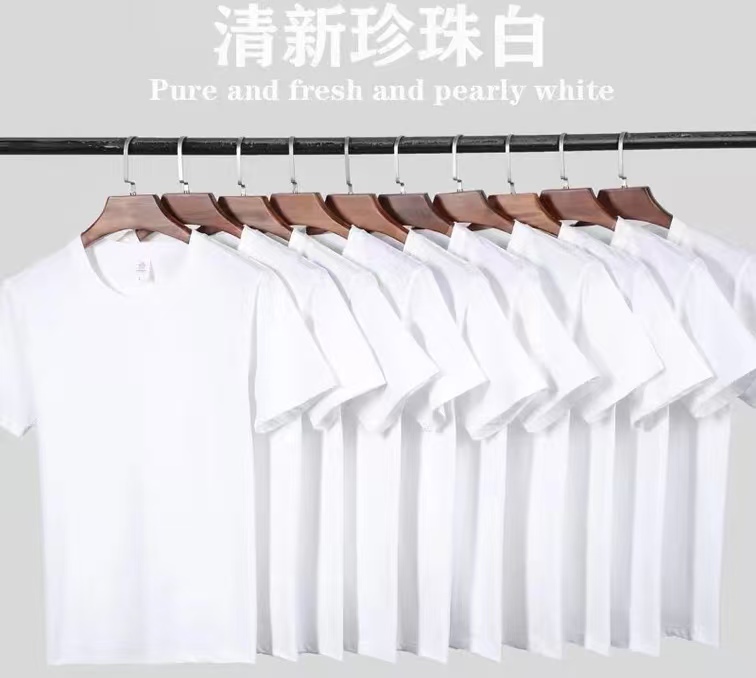 京雪纯白服装手绘（白T恤）10件包邮，白色纯色