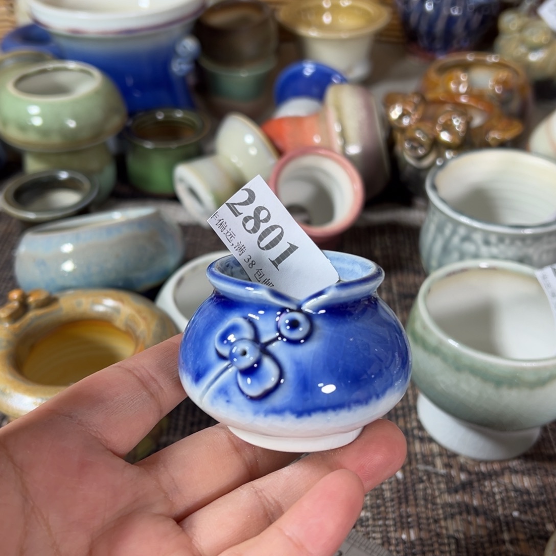 红陶景德镇手工花盆