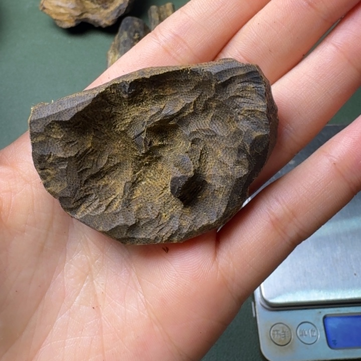 沉香手把件?***?海南原母树包头香老料8克