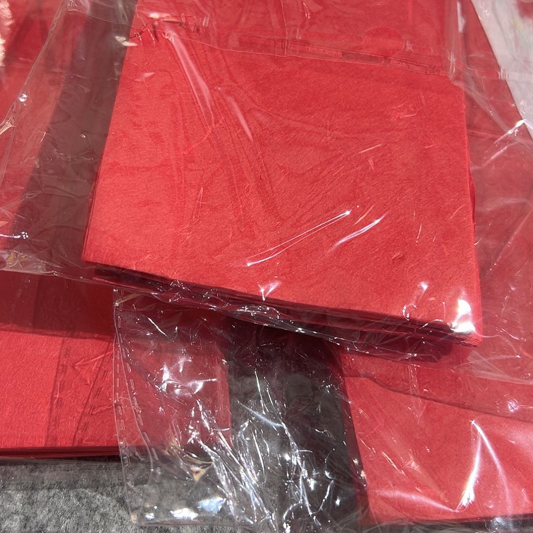 案头笺红皮纸100张