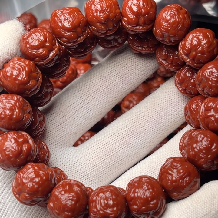 言***房猴头核桃手串蟾王