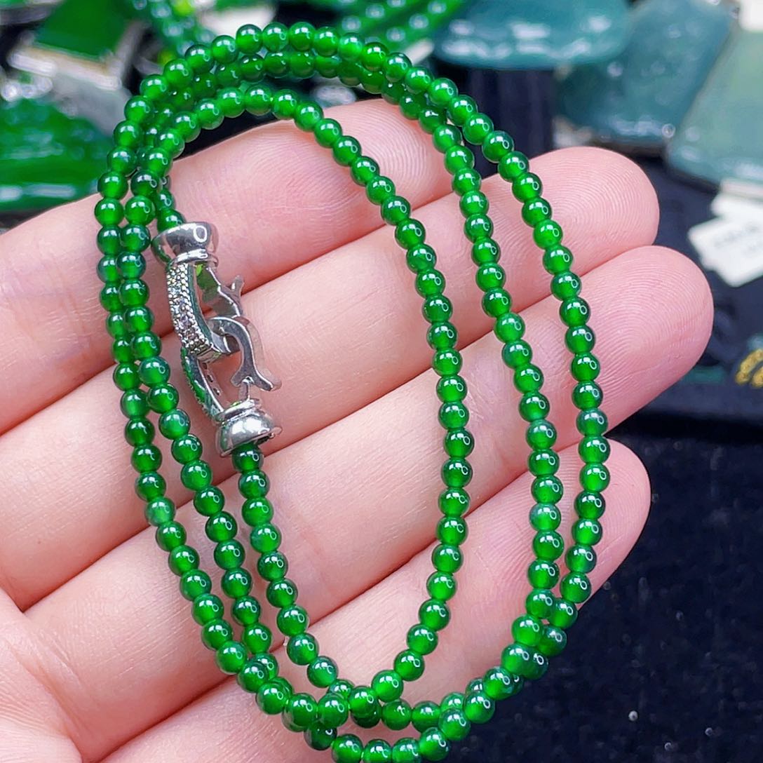 翡翠未镶嵌颈饰860