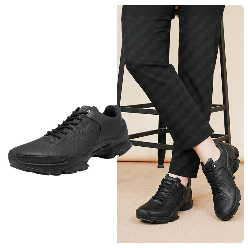 Ecco/爱步全黑大经典【黑武士】800464运动休闲鞋健步C商务男鞋